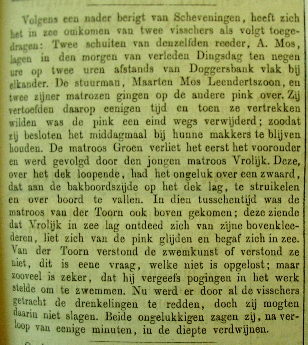 Jacoba Mos en de Cornelia Mos